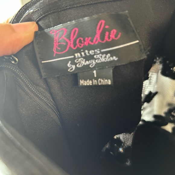 Blondie Nites Black Beaded Maxi Dress - Picture 4 of 4